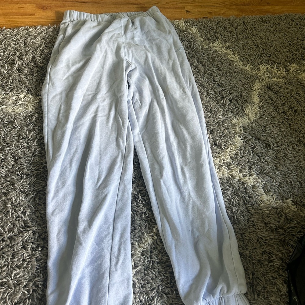 Hollister blue cuffed sweatpants